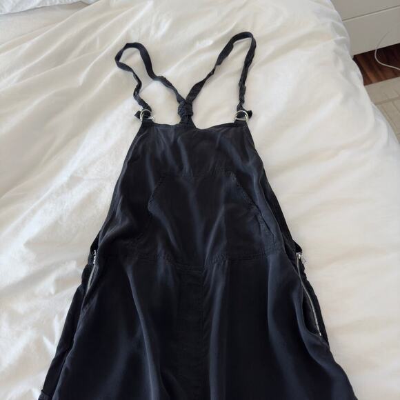 Alexander Wang Black Silky Linen Jumpsuit Size 2 - Picture 2 of 8